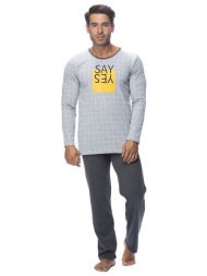 gazzaz ανδρική πυτζάμα `say yes`-103016