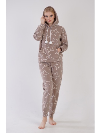 vienetta γυναικεία χειμερινή fleece πυτζάμα `hearts` με σε προσφορά