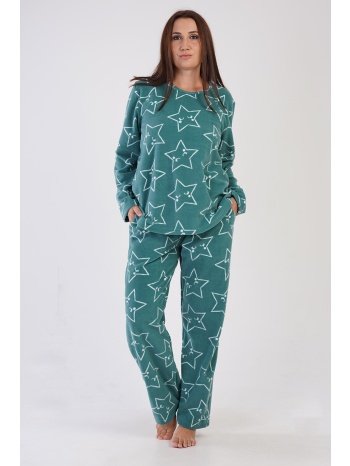 vienetta γυναικεία χειμερινή fleece πυτζάμα `hearts` (plus σε προσφορά