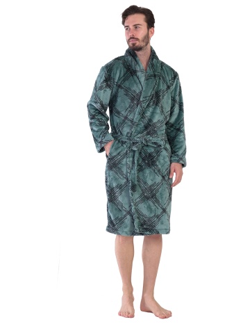 venettaman ανδρική χειμερινή μπουκλέ ρόμπα δετή με σε προσφορά