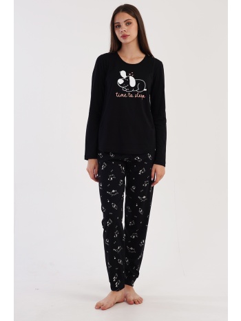 vienetta γυναικεία χειμερινή βαμβακερή πυτζάμα `time to σε προσφορά