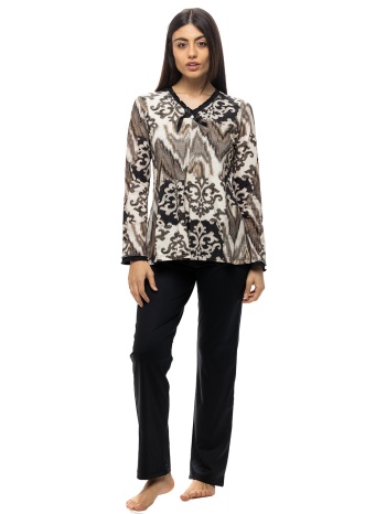 koyote γυναικεία χειμερινή πυτζάμα με v λαιμόκοψη-κγ5351b σε προσφορά