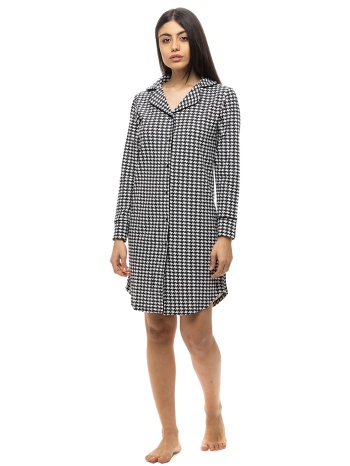 koyote γυναικείο χειμερινό νυχτικό interlock πτι καρό σε προσφορά