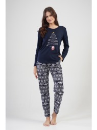 vienetta γυναικεία χριστουγεννιάτικη βαμβακερή πυτζάμα-204183