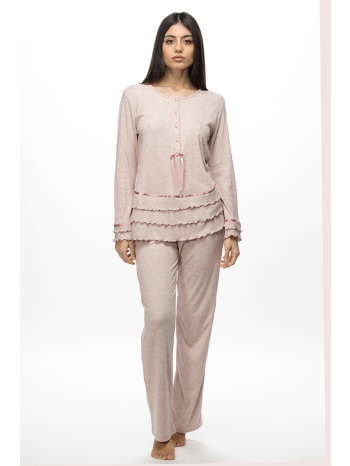 zaboo γυναικεία χειμερινή πυτζάμα με πατιλέτα-zb1116 σε προσφορά