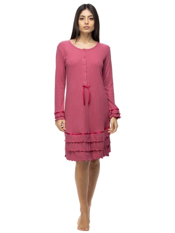 zaboo γυναικεία χειμερινό νυχτικό με πατιλέτα-zb1118 σε προσφορά