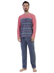 vienettaman ανδρική χειμερινή πυτζάμα plus size (1xl-4xl)-204123