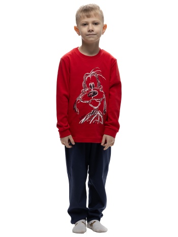 galaxy παιδική χειμερινή βαμβακερή πυτζάμα για αγόρια με σε προσφορά