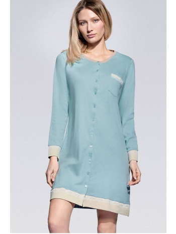 infiore γυναικείο χειμερινό βαμβακερό νυχτικό με κουμπιά σε προσφορά