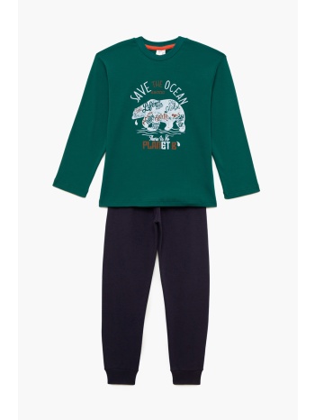 minerva παιδική χειμερινή βαμβακερή πυτζάμα για αγόρια σε προσφορά