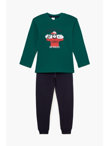 minerva παιδική χειμερινή βαμβακερή πυτζάμα για αγόρια σε προσφορά