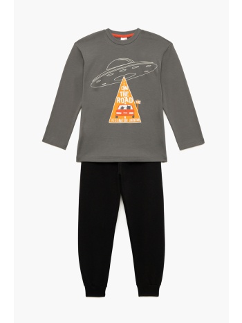 minerva παιδική χειμερινή βαμβακερή πυτζάμα για αγόρια σε προσφορά