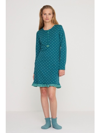 noidinotte γυναικείο χειμερινό βαμβακερό νυχτικό σε προσφορά