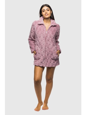 koyote γυναικεία ρόμπα πολυτελείας μπουκλέ με φερμουάρ σε προσφορά