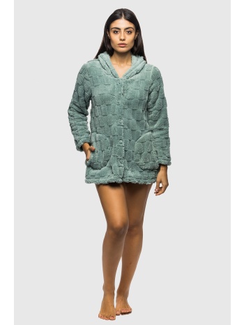 koyote γυναικεία ρόμπα πολυτελείας μπουκλέ κουμπωτή με σε προσφορά