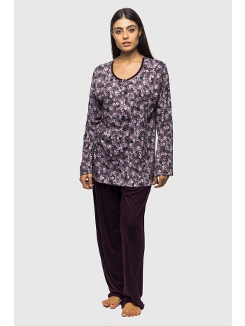 koyote γυναικεία χειμερινή βαμβακερή πυτζάμα με πατιλέτα σε προσφορά