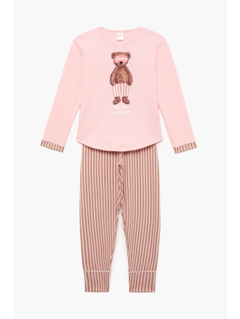 minerva παιδική χειμερινή βαμβακερή πυτζάμα `bed time` για σε προσφορά