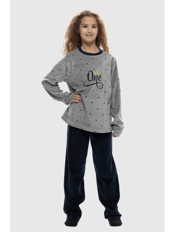 galaxy εφηβική βελούδινη πυτζάμα `one` για κορίτσια σε προσφορά