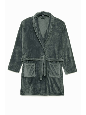 minerva ανδρική χειμερινή μπουκλέ ρόμπα δετή-71212-606 σε προσφορά