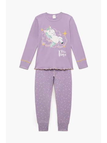 minerva εφηβική χειμερινή βαμβακερή πυτζάμα για κορίτσια σε προσφορά