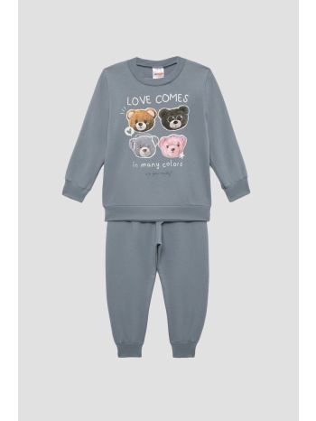 minerva βρεφική χειμερινή βαμβακερή φούτερ πυτζάμα ``love σε προσφορά