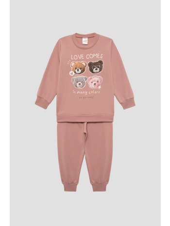 minerva βρεφική χειμερινή βαμβακερή φούτερ πυτζάμα ``love σε προσφορά