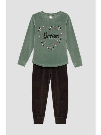 minerva παιδική χειμερινή βελούδινη πυτζάμα `dream` για σε προσφορά