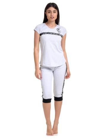 vienetta γυναικεία κοντομάνικη πυτζάμα με παντελόνι κάπρι σε προσφορά