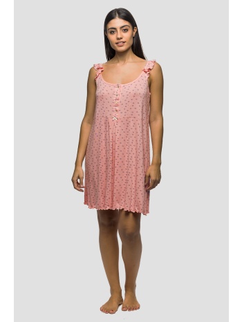 koyote γυναικείο καλοκαιρινό viscose νυχτικό `flowers` με σε προσφορά