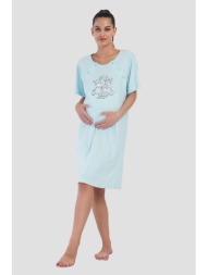 vienetta γυναικείο καλοκαιρινό βαμβακερό νυχτικό εγκυμοσύνης/θηλασμού -405292a