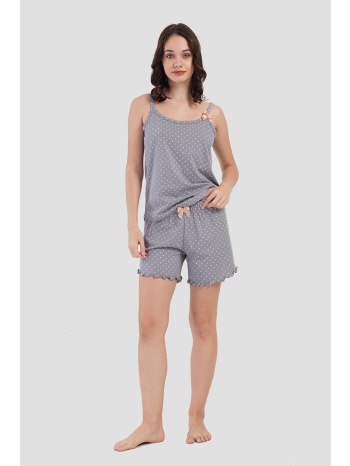vienetta γυναικεία καλοκαιρινή βαμβακερή πυτζάμα πουά με σε προσφορά