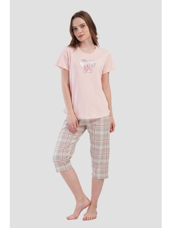 vienetta γυναικεία καλοκαιρινή βαμβακερή πυτζάμα `love σε προσφορά