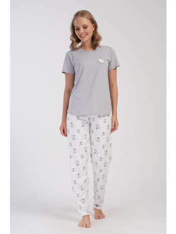 vienetta γυναικεία καλοκαιρινή βαμβακερή πυτζάμα `relax` σε προσφορά