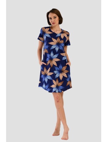 vienetta γυναικείο καλοκαιρινό βαμβακερό νυχτικό με κοντό σε προσφορά