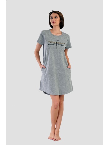 vienetta γυναικείο καλοκαιρινό νυχτικό με κοντό μανίκι plus σε προσφορά