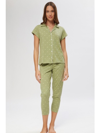 minerva γυναικεία κάπρι πυτζάμα κουμπωτή από tencel™ modal σε προσφορά