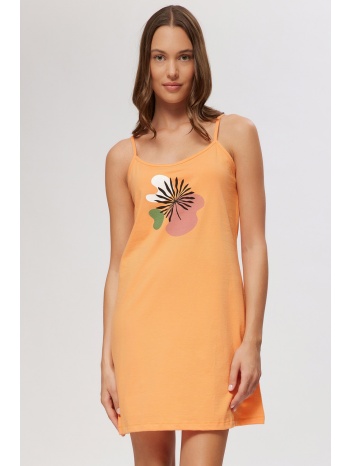 minerva γυναικείο βαμβακερό νυχτικό με λεπτή σε προσφορά