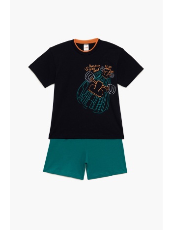 minerva εφηβική καλοκαιρινή βαμβακερή πυτζάμα για αγόρια σε προσφορά