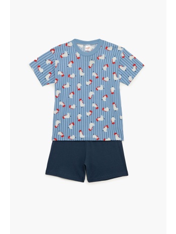 minerva παιδική καλοκαιρινή βαμβακερή πυτζάμα με σορτς σε προσφορά