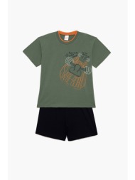 minerva εφηβική καλοκαιρινή βαμβακερή πυτζάμα για αγόρια (12-16ετών)-62376-606a