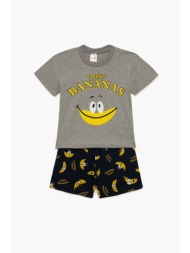 minerva βρεφική καλοκαιρινή βαμβακερή πυτζάμα για αγόρια ``bananas`` (1-3 ετών)-62343-26