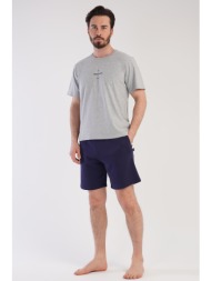 vienetta man ανδρικό αθλητικό σετ φόρμας κοντομάνικο με σορτς-301014