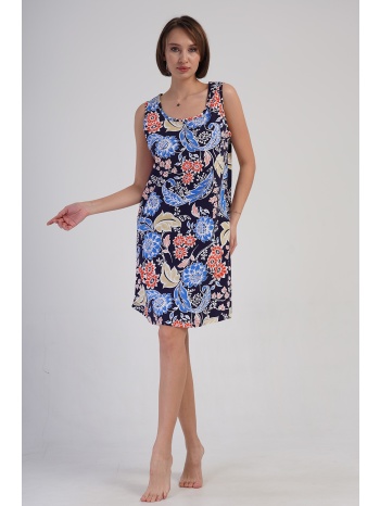 vienetta γυναικείο καλοκαιρινό βαμβακερό νυχτικό με φαρδιά σε προσφορά