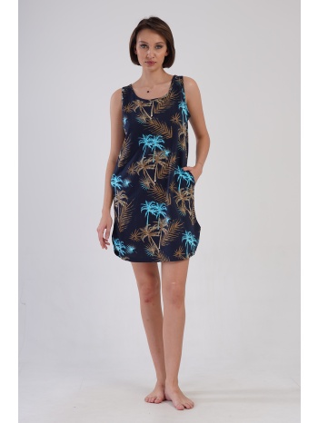 vienetta γυναικείο καλοκαιρινό βαμβακερό νυχτικό με φαρδιά σε προσφορά