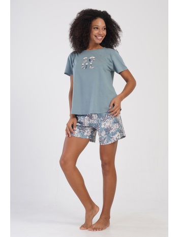 vienetta γυναικεία πυτζάμα με κοντό μανίκι και σορτσάκι σε προσφορά
