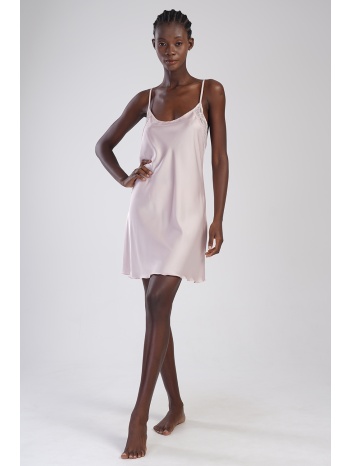 vienetta γυναικείο σατέν νυχτικό με δαντέλα και λεπτή σε προσφορά