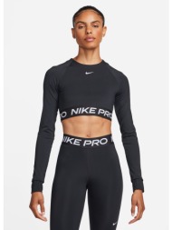 nike pro 365 dri-fit γυναικείο crop top μακρυμάνικο (9000173192_1480)