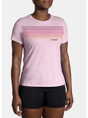 brooks distance short sleeve 2.0 γυναικείο running t-shirt σε προσφορά