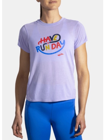 brooks distance graphic short sleeve γυναικείο running σε προσφορά