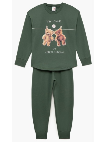 minerva παιδική πυτζάμα bears - χακί σε προσφορά